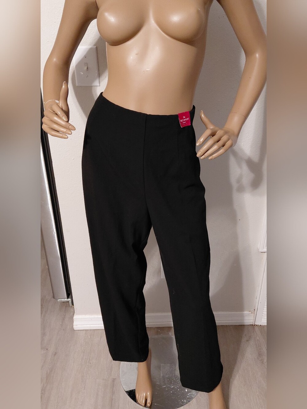 Women's Black Classic Straight-Leg Pants
